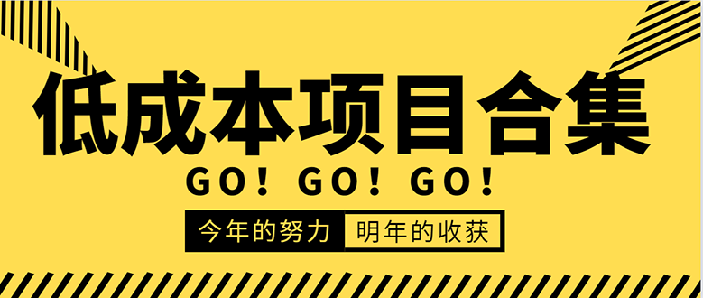 低成本零成本项目合集：赚钱快的慢的、暴利的，线上线下的，价值万元资料-青风社项目库