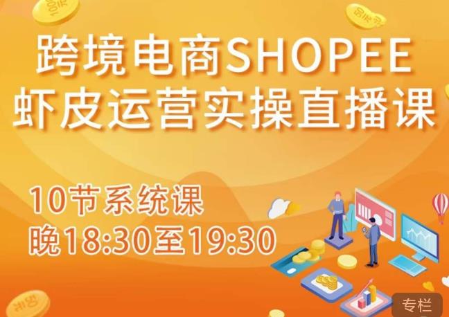 跨境电商Shopee虾皮运营实操直播课，从零开始学，入门到精通（10节系统课）-青风社项目库