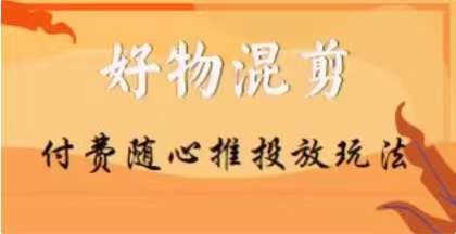 【万三】好物混剪付费随心推投放玩法，随心投放小课抖音教程-青风社项目库