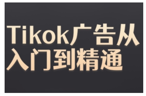 Tiktok Ads实操教程，Tiktok广告从入门到精通-青风社项目库